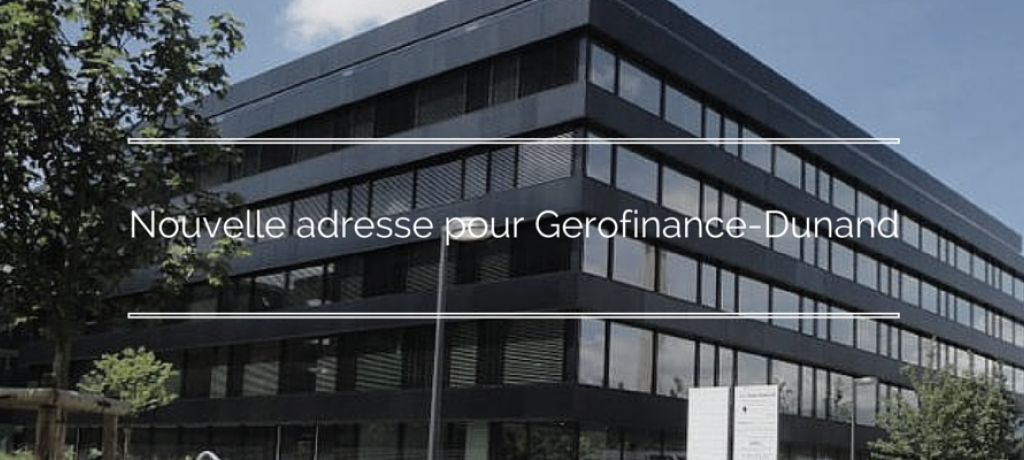 Nouvelle adresse
