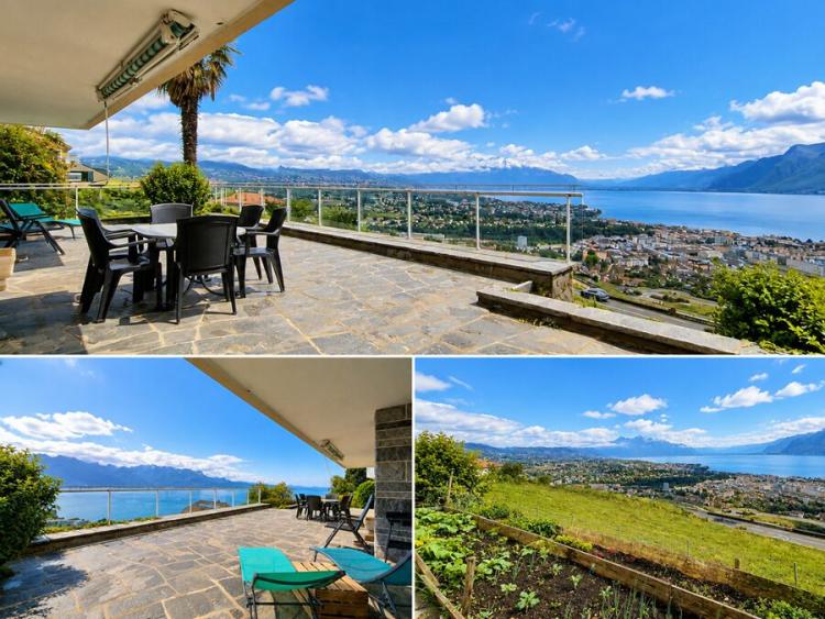 Magnifique appartement au rez-de-chaussée à Chardonne