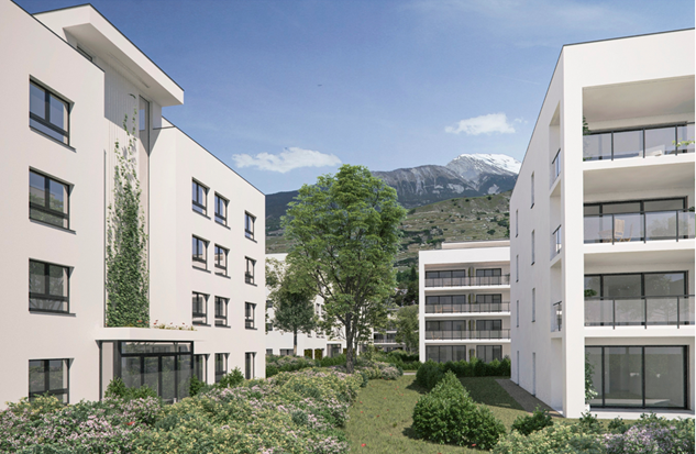 Très joli appartement de 2.5 pièces au 2ème étage avec grand balcon